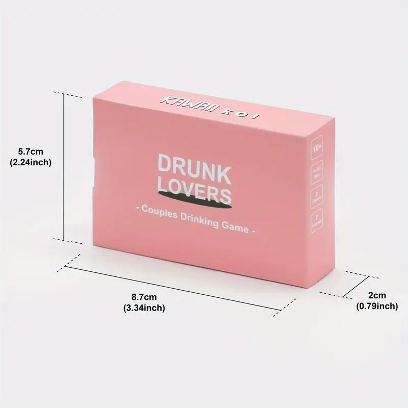 Drunk Lovers 52-Card Dare Game for Adults Romantic & Party Drinking Game for Couples