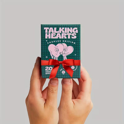 Talking Hearts Couples Edition – 200 Conversation Cards with 2 Wild Cards | Perfect for Date Nights
