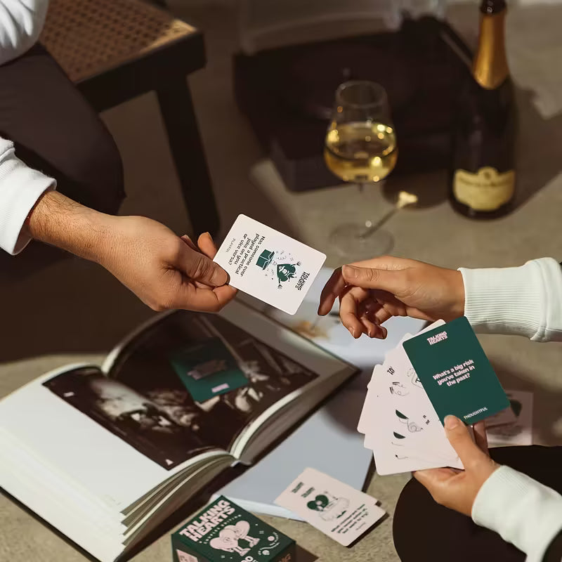 Talking Hearts Couples Edition – 200 Conversation Cards with 2 Wild Cards | Perfect for Date Nights
