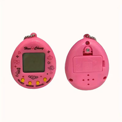Retro Mini Handheld Gaming Console with Virtual Pet Keychain – Battery-Powered