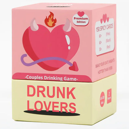 Drunk Lovers 52-Card Dare Game for Adults  Romantic & Party Drinking Game for Couples
