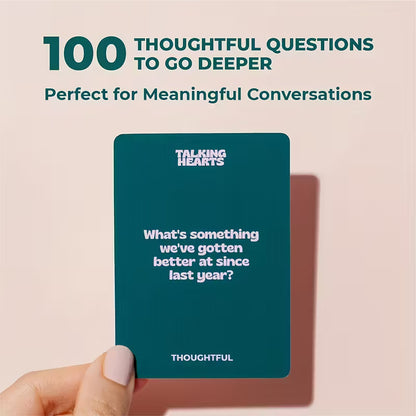 Talking Hearts Couples Edition – 200 Conversation Cards with 2 Wild Cards | Perfect for Date Nights