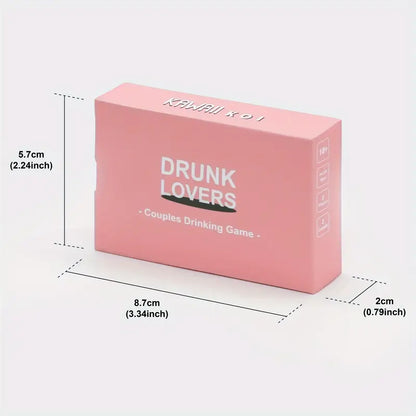 Drunk Lovers 52-Card Dare Game for Adults  Romantic & Party Drinking Game for Couples